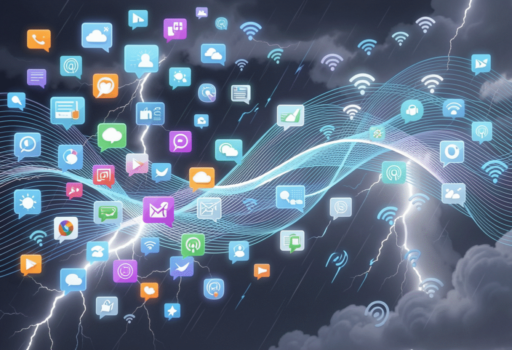 Messonde intentional communication reducing digital noise