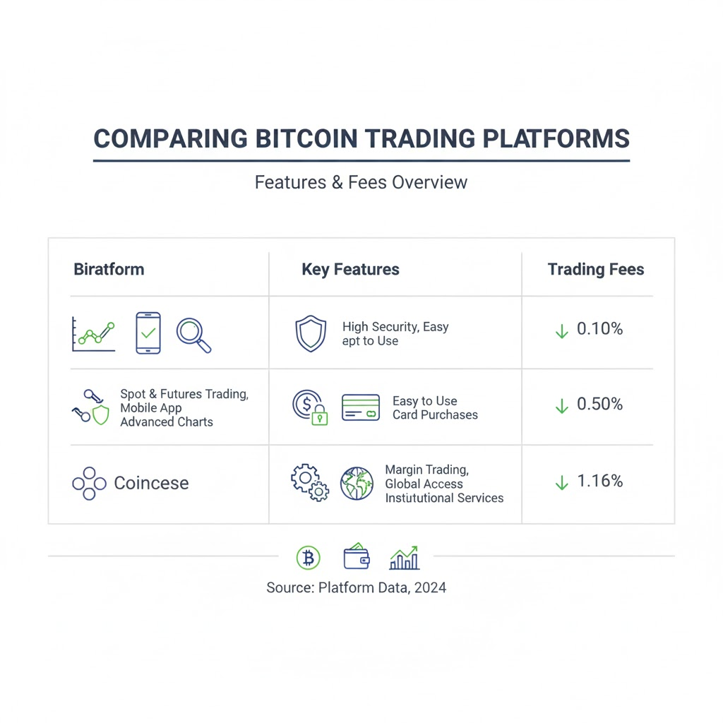 Comparison of top Bitcoin trading platforms for effective cryptocurrency trading.